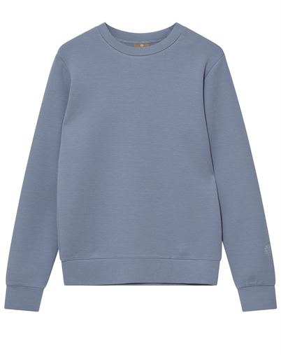 Mos Mosh Gallery - MMGAbel Crew Neck Sweatshirt - Flint Stone